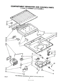 05 - Compartment Separator And Control parts for Whirlpool Refrigerator ET14JKXMWR4 from AppliancePartsPros.com