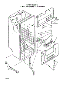 04 - Liner, Lit / Optional parts for Whirlpool Refrigerator ET14JKXMWL2 from AppliancePartsPros.com