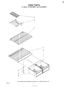 05 - Shelf parts for Whirlpool Refrigerator ET16JK1MWR3 from AppliancePartsPros.com
