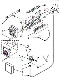 Icemaker parts for Whirlpool Refrigerator ED25TWXDN01 from AppliancePartsPros.com