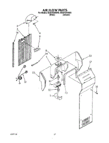 10 - Air Flow parts for Whirlpool Refrigerator ED25YQXAW00 from AppliancePartsPros.com