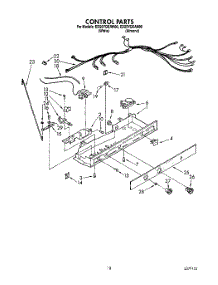 11 - Control parts for Whirlpool Refrigerator ED25YQXAW00 from AppliancePartsPros.com