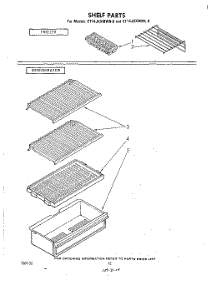 07 - Shelf parts for Whirlpool Refrigerator ET14JKXMWR0 from AppliancePartsPros.com