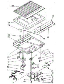 Compartment Separator parts for Whirlpool Refrigerator ET16AKXSN01 from AppliancePartsPros.com