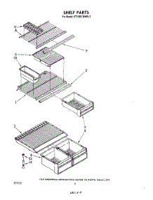 05 - Shelf parts for Whirlpool Refrigerator ET16EK1PWR3 from AppliancePartsPros.com