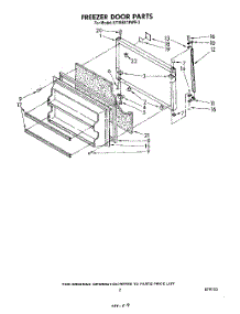 06 - Freezer Door parts for Whirlpool Refrigerator ET16EK1PWR3 from AppliancePartsPros.com
