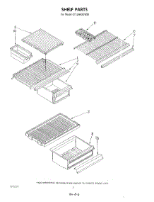 05 - Shelf parts for Whirlpool Refrigerator ET12AKXSW00 from AppliancePartsPros.com