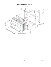 06 - Freezer Door parts for Whirlpool Refrigerator ET12AKXSW00 from AppliancePartsPros.com