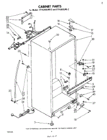 03 - Cabinet parts for Whirlpool Refrigerator ET14JKXLWR2 from AppliancePartsPros.com