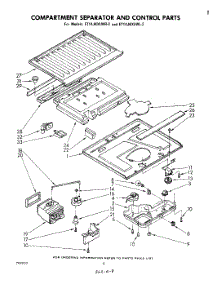 05 - Compartment Separator And Control parts for Whirlpool Refrigerator ET14JKXLWR2 from AppliancePartsPros.com