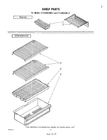 07 - Shelf parts for Whirlpool Refrigerator ET14JKXLWR2 from AppliancePartsPros.com