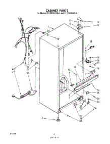 03 - Cabinet parts for Whirlpool Refrigerator ET12DCXLWL0 from AppliancePartsPros.com