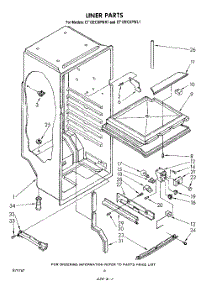 04 - Liner parts for Whirlpool Refrigerator ET12ECXPWR1 from AppliancePartsPros.com
