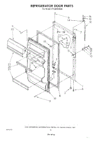 08 - Refrigerator Door , Not Illustrated parts for Whirlpool Refrigerator ET12AKXSW00 from AppliancePartsPros.com