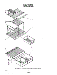 04 - Shelf parts for Whirlpool Refrigerator ET16EK1PWR4 from AppliancePartsPros.com