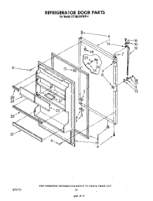 07 - Refrigerator Door , Not Illustrated parts for Whirlpool Refrigerator ET16EK1PWR4 from AppliancePartsPros.com