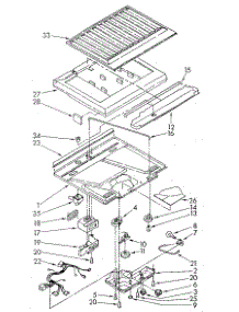 Compartment Separator parts for Whirlpool Refrigerator ET14JKXSF03 from AppliancePartsPros.com
