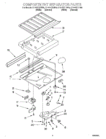 03 - Compartment Separator parts for Whirlpool Refrigerator ET14CKYEN00 from AppliancePartsPros.com