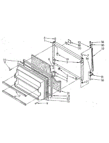 Freezer Door parts for Whirlpool Refrigerator ET16AKXSN02 from AppliancePartsPros.com