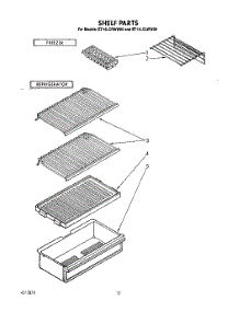 06 - Shelf parts for Whirlpool Refrigerator ET14LCLWW00 from AppliancePartsPros.com