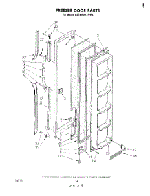 08 - Freezer Door parts for Whirlpool Refrigerator ED26MKXLWR0 from AppliancePartsPros.com