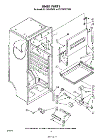 03 - Liner, Lit / Optional parts for Whirlpool Refrigerator EL15MNRSW00 from AppliancePartsPros.com