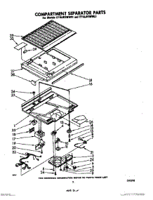 04 - Compartment Separator parts for Whirlpool Refrigerator ET16JK1MWR1 from AppliancePartsPros.com