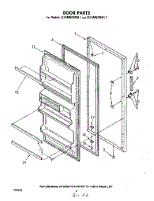 04 - Door parts for Whirlpool Refrigerator EL15MNXMWR1 from AppliancePartsPros.com