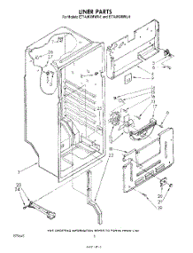 04 - Liner, Lit / Optional parts for Whirlpool Refrigerator ET14JKXMWR6 from AppliancePartsPros.com
