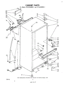 03 - Cabinet parts for Whirlpool Refrigerator ET14JKXMWR1 from AppliancePartsPros.com