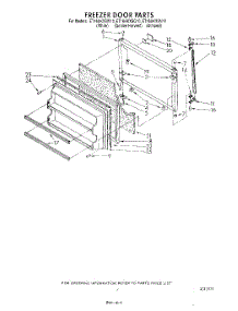 05 - Freezer Door parts for Whirlpool Refrigerator ET16AKXSW10 from AppliancePartsPros.com