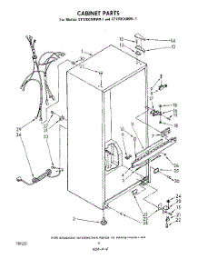 03 - Cabinet parts for Whirlpool Refrigerator ET12DCXMWR1 from AppliancePartsPros.com