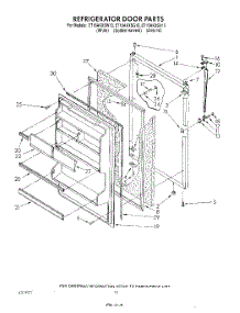 07 - Refrigerator Door , Lit / Optional parts for Whirlpool Refrigerator ET16AKXSW10 from AppliancePartsPros.com