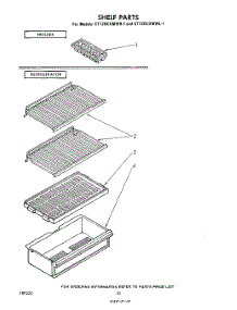 06 - Shelf parts for Whirlpool Refrigerator ET12DCXMWR1 from AppliancePartsPros.com