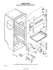 03 - Liner , Lit / Optional parts for Whirlpool Refrigerator EL15CCXRWR0 from AppliancePartsPros.com