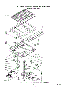 04 - Compartment Separator parts for Whirlpool Refrigerator ET16AKXSW01 from AppliancePartsPros.com
