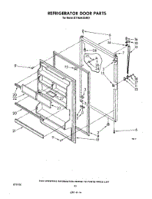 08 - Refrigerator Door , Lit / Optional parts for Whirlpool Refrigerator ET16AKXSW01 from AppliancePartsPros.com