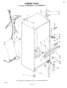 03 - Cabinet parts for Whirlpool Refrigerator ET14MNXMWR0 from AppliancePartsPros.com