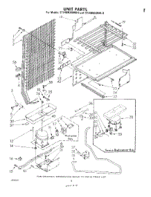 05 - Unit parts for Whirlpool Refrigerator ET14MNXMWR0 from AppliancePartsPros.com