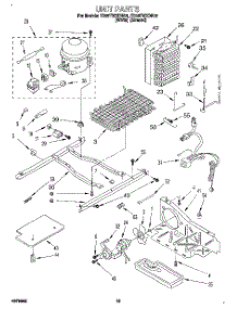 09 - Unit parts for Whirlpool Refrigerator ED25TWXDW01 from AppliancePartsPros.com
