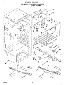 03 - Liner, Lit / Optional parts for Whirlpool Refrigerator ET14NKXDW00 from AppliancePartsPros.com