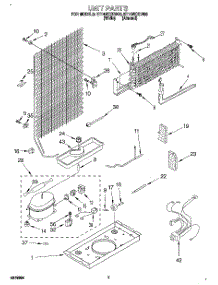04 - Unit parts for Whirlpool Refrigerator ET14NKXDW00 from AppliancePartsPros.com