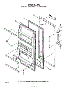 04 - Door parts for Whirlpool Refrigerator EL15CCXMWR2 from AppliancePartsPros.com