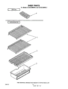 06 - Shelf parts for Whirlpool Refrigerator EL15CCXMWR2 from AppliancePartsPros.com