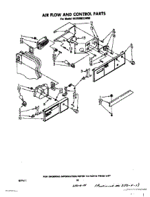 08 - Air Flow And Control parts for Whirlpool Refrigerator ED25SMXLWR0 from AppliancePartsPros.com