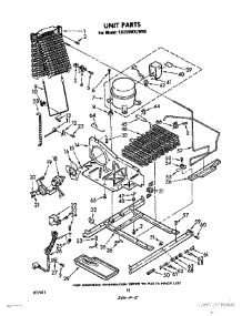 11 - Unit parts for Whirlpool Refrigerator ED25SMXLWR0 from AppliancePartsPros.com
