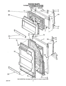 06 - Door, Lit / Optional parts for Whirlpool Refrigerator ET14LKXXW00 from AppliancePartsPros.com