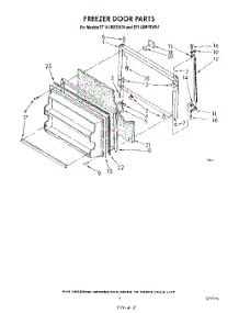 06 - Freezer Door parts for Whirlpool Refrigerator ET14JMYSW04 from AppliancePartsPros.com
