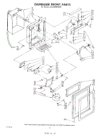 05 - Dispenser Front parts for Whirlpool Refrigerator ED25SMXRWR2 from AppliancePartsPros.com