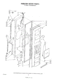 07 - Freezer Door parts for Whirlpool Refrigerator ED25SMXRWR2 from AppliancePartsPros.com